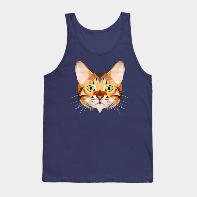 Bengal Cat Tank Top by Edwardmhz